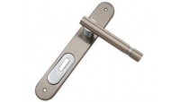Door handles with plate
