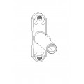 Base ladder hinge for hinges