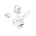 Automatic shutter stop hinge for hinges 