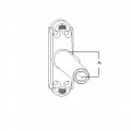 Base ladder hinge for hinges