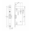 Lock the second sheet fire resistant door