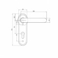 Knob Handle fire resistant door