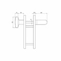 Knob Handle fire resistant door