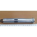 Pin with spring hinge fire resistant door