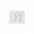 Knob bolt for armored door