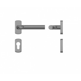 Χειρολαβή με πλάκα INOX 1302