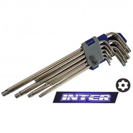 ALLEN ΜΑΚΡΙΑ TORX ΜΕ ΤΡΥΠΑ(T10-T50) SET INTER 9 ΤΕΜ .