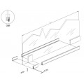 Αεροστόπ για ανοιγόμενες γυάλινες πόρτες GLASS BRUSH