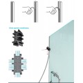 Air-stop Glasslip for glass doors