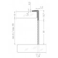 Air-stop GLASS LIP SLIDE for glass doors