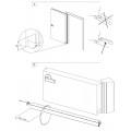 Automatic air-stop with ear for armored door