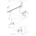 Automatic air-stop with ear for armored door