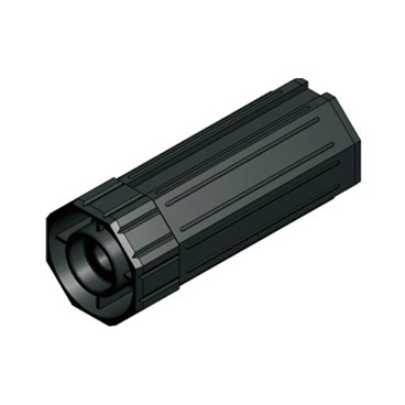 PVC κούπα Ø60 οκτάγωνη Ø28 L145mm  για ρολά στόρια(παντζούρια)