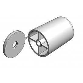 PVC στόπερ εξωτερικό για ρολά στόρια (παντζούρια)