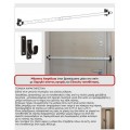 Μπάρα ασφάλειας ρυθμιζόμενη για πόρτες εισόδου όλων των τύπων 