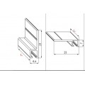 Βουρτσάκι Profix DG1200 με προφίλ κρατήματος Profix DF500l