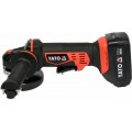 ΓΩΝΙΑΚΟΣ ΤΡΟΧΟΣ ΜΠΑΤΑΡΙΑΣ 18V 125MM SET 2X3AH YT-82828 YATO