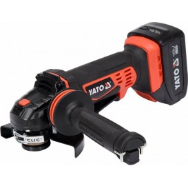 ΓΩΝΙΑΚΟΣ ΤΡΟΧΟΣ ΜΠΑΤΑΡΙΑΣ 18V 125MM SET 2X3AH YT-82828 YATO