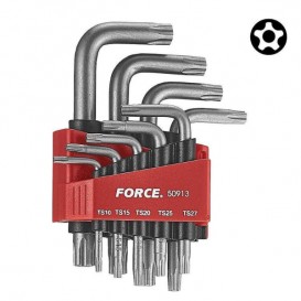 ALLEN TORX ΜΕ 5 ΓΩΝΙΕΣ ΜΕ ΤΡΥΠΑ SET FORCE 9 ΤΕΜ