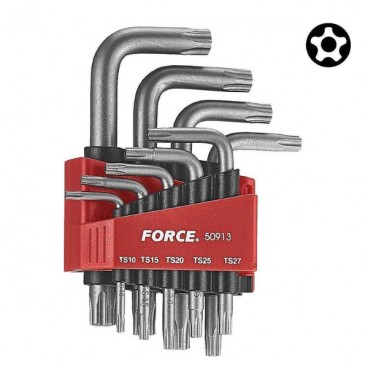 ALLEN TORX ΜΕ 5 ΓΩΝΙΕΣ ΜΕ ΤΡΥΠΑ SET FORCE 9 ΤΕΜ