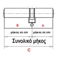 Κύλινδρος (αφαλός) υπερασφαλείας ISEO R500 SPI για θωρακισμένες πόρτες, με προστασία αντιγραφής κλειδιού
